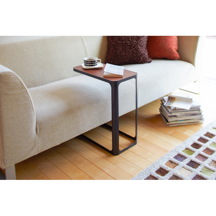 Yamazaki USA Yamazaki Home Small Metal And Wood Bedside Compact Side